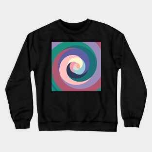 Swirl Various Color Schemes Circle Pattern Crewneck Sweatshirt